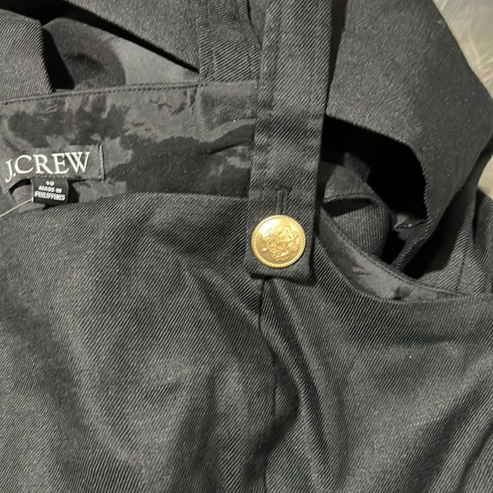 J.crew Colleen Stretch linen-blend sheath dress in Black NWT size 10 - Picture 10 of 14